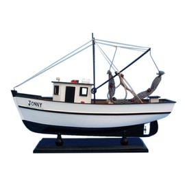 Hampton Nautical Forrest Gump Jenny Shrimp Boat 16" Hampton Nautical Model Ship, Fully Assembled (Not a Kit)