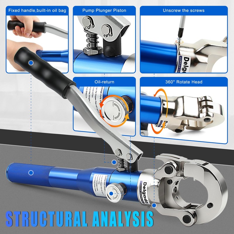 Delgada Copper Propress Tool Hydraulic Copper Pipe Crimping Tool with