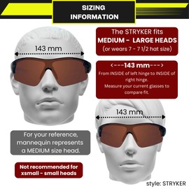 proSPORT Polarized Sports Sunglasses Men Women Youth UV400 Protection TR90 Frame Baseball Running Fishing Tennis Golf Cycling Driving (Black HD)