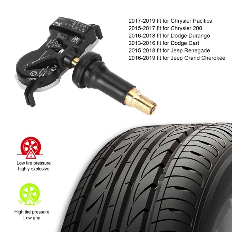 Tire Pressure Monitoring Sensor System 68193586AA 68313387AB Fit for Jeep