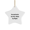 Receptionist Gifts from Friends - Star Ornament for Christmas -