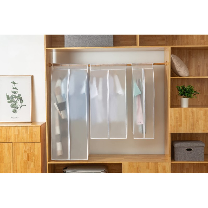XIAKE Garment Bags M/oth-proof Dust Cover Coat Hanging Clothes Storage