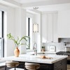 Osimir Brushed Nickel Pendant Lights Kitchen Island 3 Pack, Modern