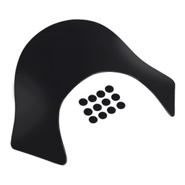 XMMT Black Lip Fairing Windshield Windscreen Shield compatible For Harley Dyna Sportster Softail