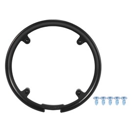 X AUTOHAUX 42 Teeth 10cm 4 Holes Bicycle Bike Crankset Chain Wheel Cover Protector Chain Wheel Protective Cover Black