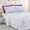 Elegant Comfort Amelia Paisley Printed 6-Piece Sheet Set, Deep Pocket