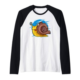 Turbo Snail Funny Boost Car Engine Steam Punk Style Gift Raglan Baseball Tee