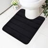 Homaxy Memory Foam Non-Slip Bath Mats, Soft Water-Absorbent Toilet /