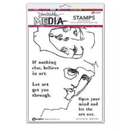 RANGER DINA WAKLEY rubber stamps -  LET THE ART OUT