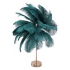 Decorative Table Lamp 30PCS Feathers USB Rechargeable Light Touch Control