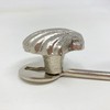Knobs By Blossom Silver Sea-Life Marine Nautical Hooks (8. Small