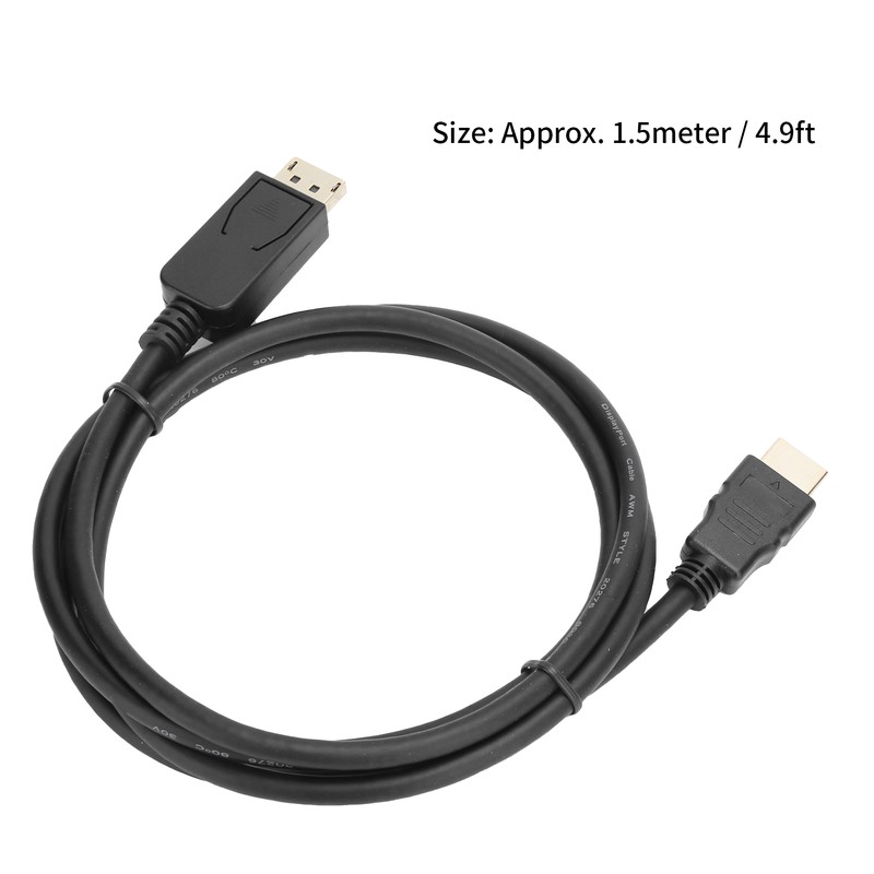 DP to HDMI Cable 4k Resolution for Projector Computer Network
