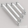 Alzassbg 10 Pack Polished Chrome Cabinet Handles, 5 Inch(128mm) Hole