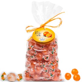 Perle di Sole Orange Hard Candy Made in Italy - Italian Hard Candy Individually Wrapped - Sour Citrus Candies - Orange Drops (17.6 oz | 500 g)