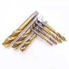 Wolfride 9pcs Titanium Spiral Flute Tap Set Metric Machine Tap