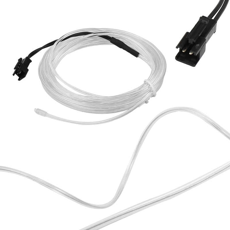 X AUTOHAUX 4 Meter/13ft Neon EL Wire Strip Ice Blue