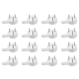 uxcell 6lbs Hardwall Hanger for Hardware, Fasteners Hooks Wall Mount Non-Mark Hook Picture Photo Frame Hangers, 20 Pcs