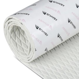 Abahub EVA Foam Boat Decking 48''x16'' Non-Slip Surfboard Traction Pad Grip Mat Self-Adhesive Trimmable Flooring Sheet for Boats SUP Board Kayak Surfing Cool Gray