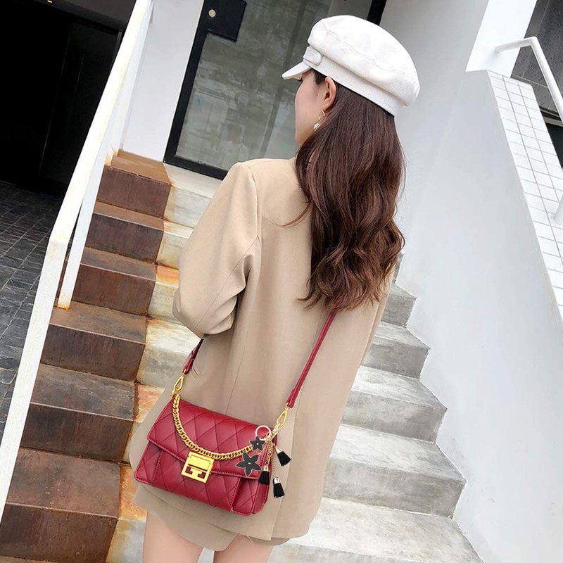F.ZH Key Holder, Star Pattern, Bag Charm, Bag, Star Accessory,