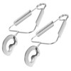 DOITOOL 2 x Stainless Steel Snail Tongs