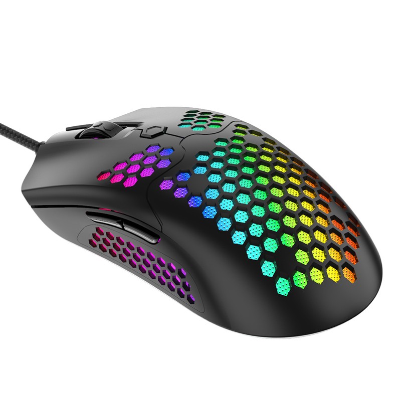 Gaming Mouse USB Interface Wired Portable Desktop E-Sports Hollowing Mouse