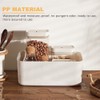 Yngffb Storage Box, Pack of 3 Organiser with Handles, Small