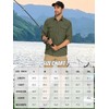 linlon Mens Safari Shirts Long Sleeve UV Protection Hiking Fishing
