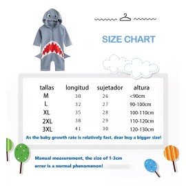 Ruliswong Traje De Baño De Tiburón De Para Niños Proteccion Solar