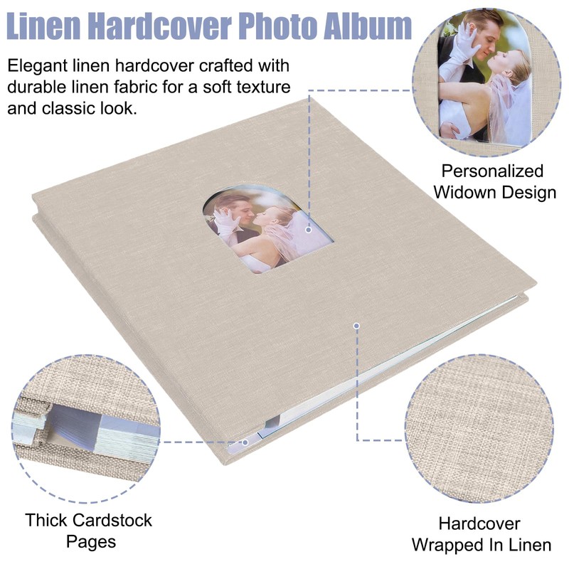 40 Page 7.5" x 9.5" Photo Album Self Adhesive Wedding