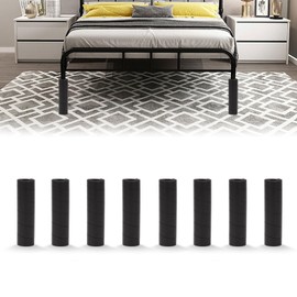Longzhuo Bed Frame Toe Protectors, 8 pcs Adjustable Chair Leg Floor Protectors, Bed Frame Cover for Furniture, Foam Chair Leg Caps for Hardwood, Tile Floors from Scratches and Noise (8pcs, One Size)