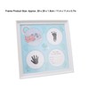 QANYEGN Baby Handprint Footprint Kit, Durable Plastic Density Board Frame,
