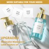 RYTOXILO Foaming Soap Dispenser, 10 oz/300ml Gold Soap Dispenser, 2