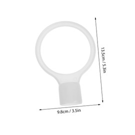 BUGUUYO 6pcs Retractable Traffic Cone Bar Connectors Flexible Rings for Easy to Install Weather Resistant for Construction and Parking Lots