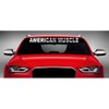 40" x 4" American Muscle #1 Flag Car Windshield Sticker