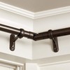 Urbanest 7/8 inch Adjustable Corner Curtain Rod Connector Hinged Elbow
