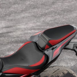 TCT-MOTORPARTS Front Rear Seat Cover Driver Rider & Passenger Seat Fits for Kawasaki Z900 Z 900 2017-2024 (Black#1)