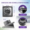 Vioks.pro Ventilation Grille 150 mm Stainless Steel with Backflow Flap