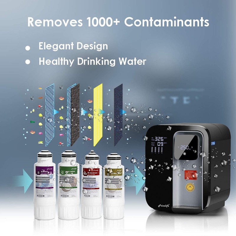 FRIZZLIFE W5006 Water Filter Replacement Cartridge For WA99 RO Reverse