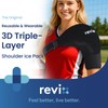 REVIX Triple-Layer Gel Shoulder Ice Pack Wrap for Rotator Cuff,