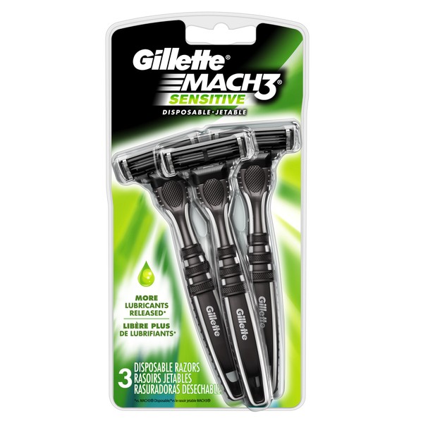 Gillette Mach3 Sensitive Disposables 3 Count