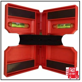 2 Pack Folding Magnetic Post Level for Pipe, Post and Beams Leveling