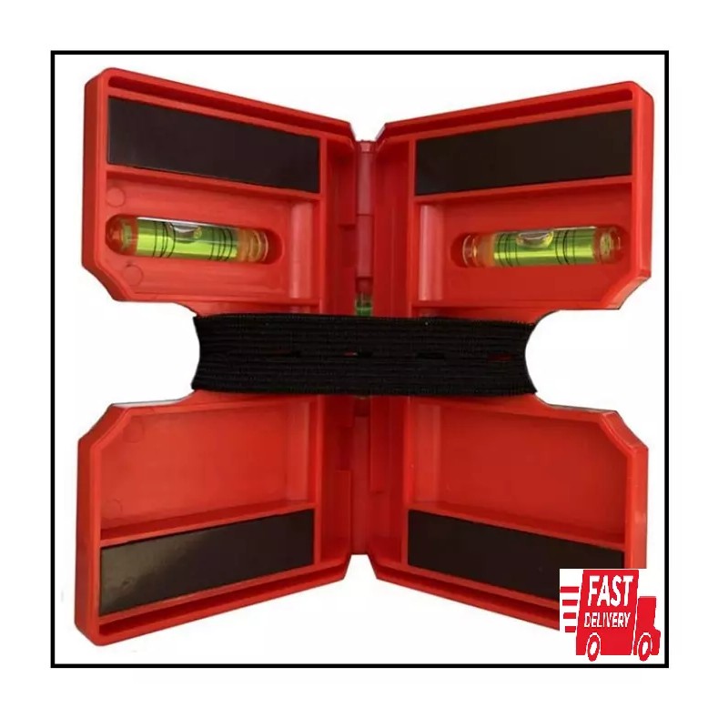 2 Pack Folding Magnetic Post Level for Pipe, Post and