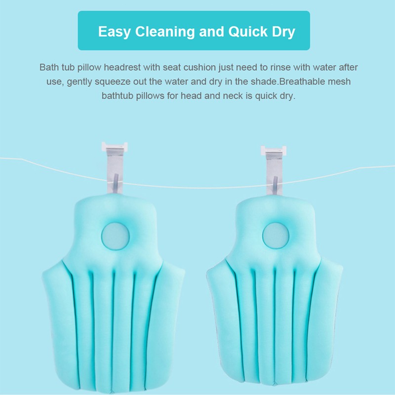 Full Body Tub Pillow for Bath Neck and Back Support