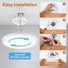 LUMLLSAJI 6Pack LED Flush Mount Ceiling Light, 12 Inch 24W