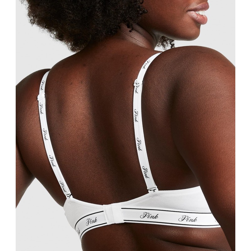 Victoria's Secret Pink Wear Everywhere T-Shirt Lightly Lined Bra, Smooth,