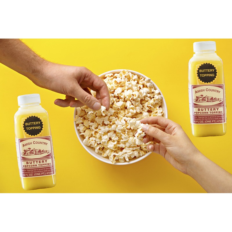 Amish Country Popcorn | Buttery Popcorn Topping - 2-16 oz