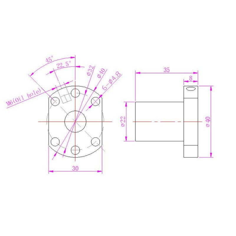 Befenybay TBI Ball Screw Nut for CNC Machine Parts