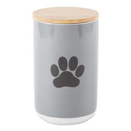 Bone Dry Ceramic Pet Collection, Canister, Gray/Black