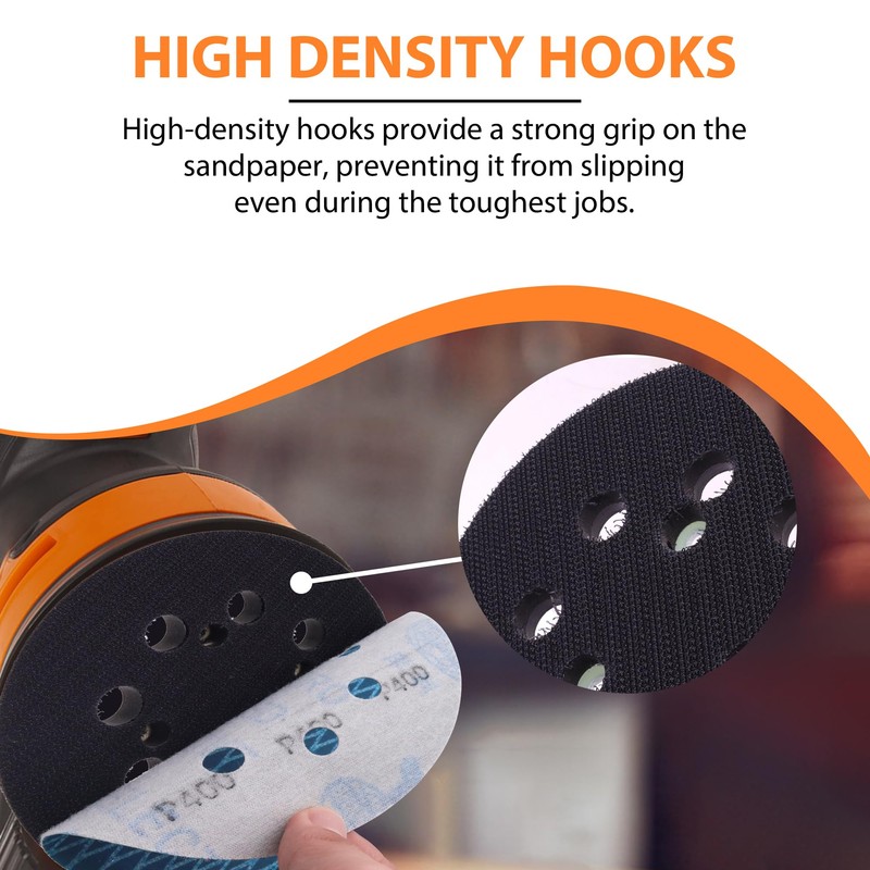5-Inch Sander Replacement Pad, Universal Hook and Loop Orbital Sander