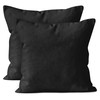 Encasa Cotton Throw Pillow Covers Set of 2 I 24x24